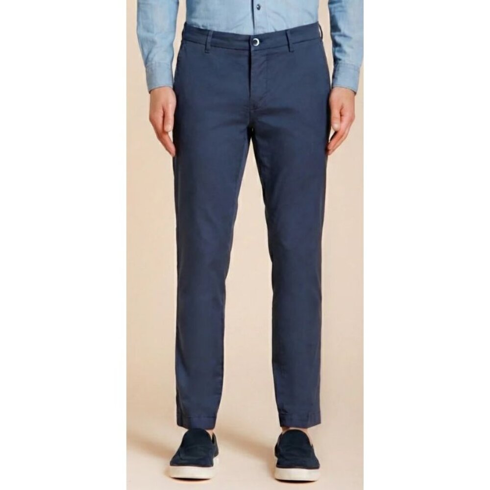 Mason Em’s New York Chino Size 42/36 Pants NWT Italian 58 Navy Men's $223